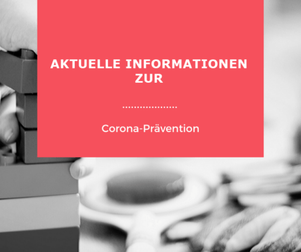 Plakat Aktuelle Informationen zur Corona-Prävention