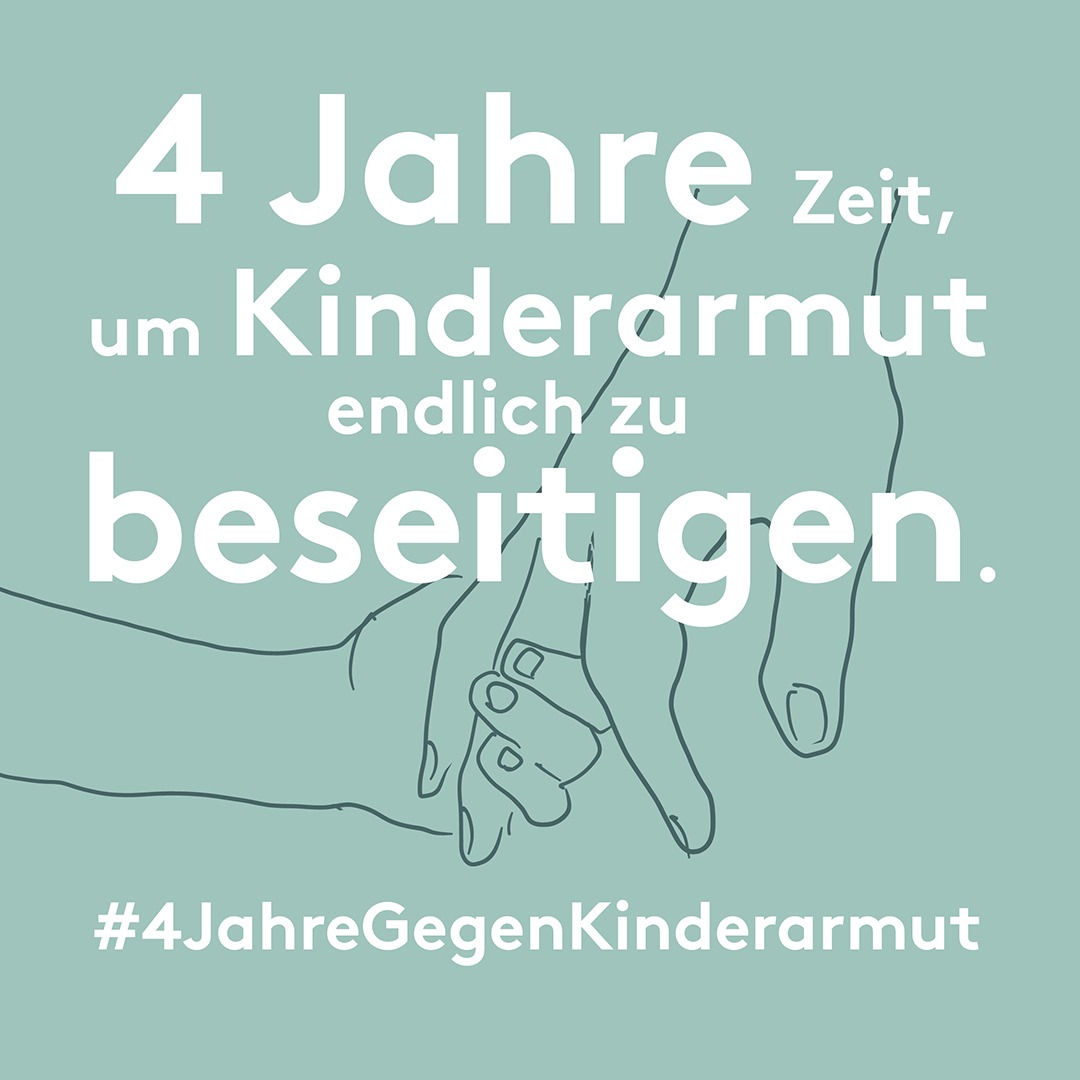 #4JahreGegenKinderarmut Sharepic 2