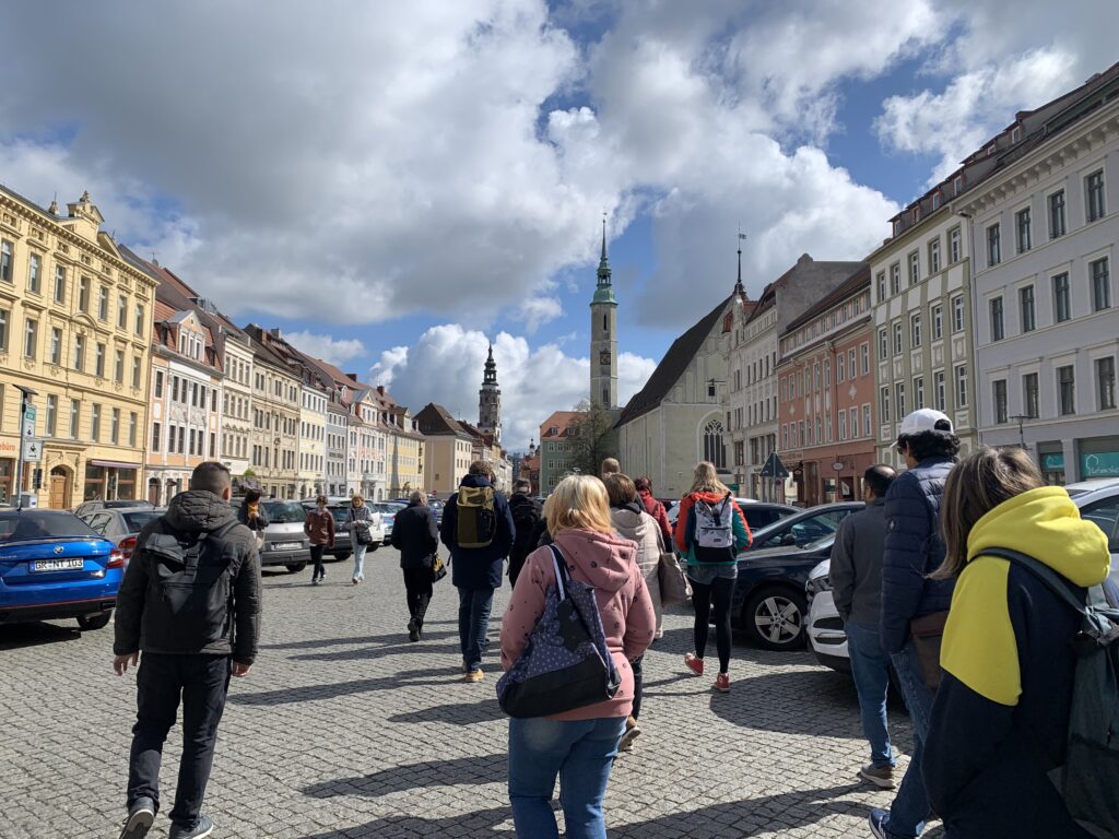 Gruppe von FW zusammen in Görlitz Altstadt