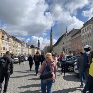 Gruppe von FW zusammen in Görlitz Altstadt