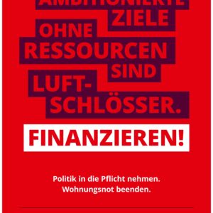Aktionsplakat zum Tag der Wohnungslosen