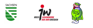 Logobanner Sachsen, Landesjugendwerk, Bunti Superman