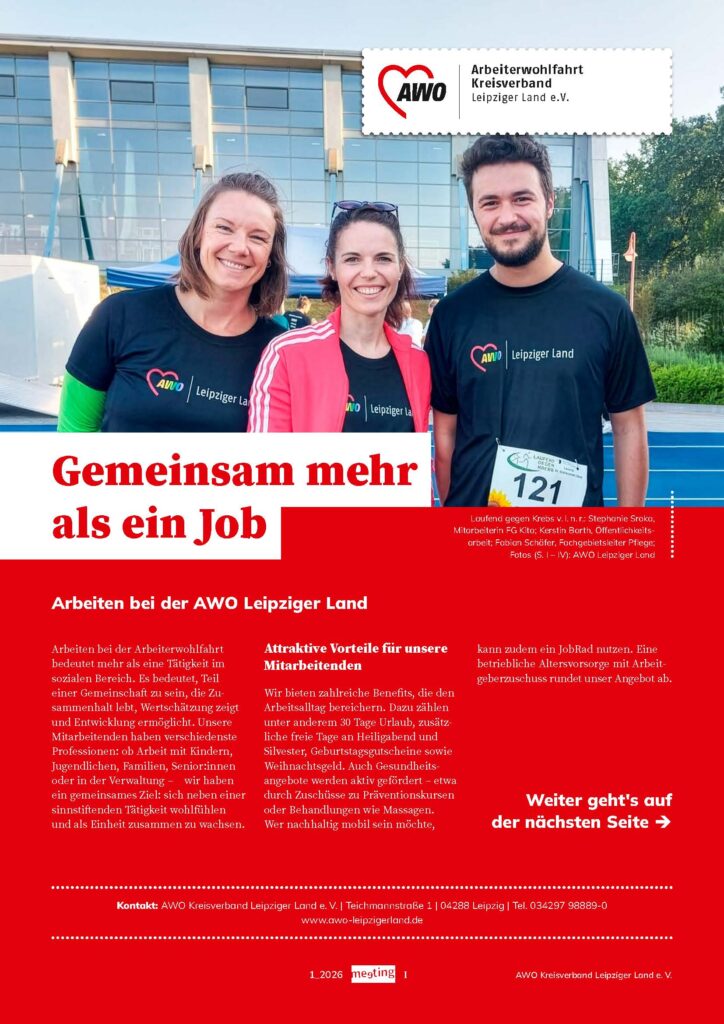 Titelbild der meeting 1_26 Leipziger Land