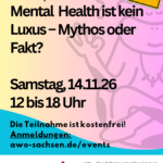 Sharepic zum Workshop Mental Health